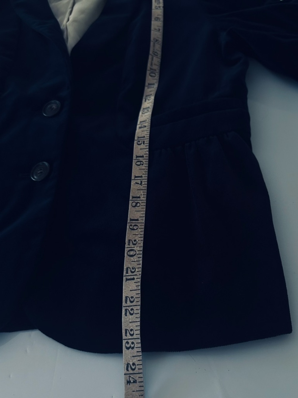 J Crew Eden Velvet Blazer Navy Indigo Shawl
Collar Size 12 - Picture 10 of 12